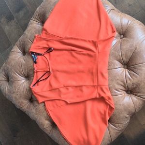 Forever 21 Orange Skater Dress